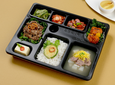 호반명품 1호 : 소불고기+칠리치킨 (보온+보냉 도시락) / 수거 포함