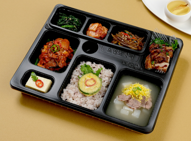 호반명품 2호 : 제육볶음 + 치킨스테이크 (보온+보냉 도시락) / 수거 포함