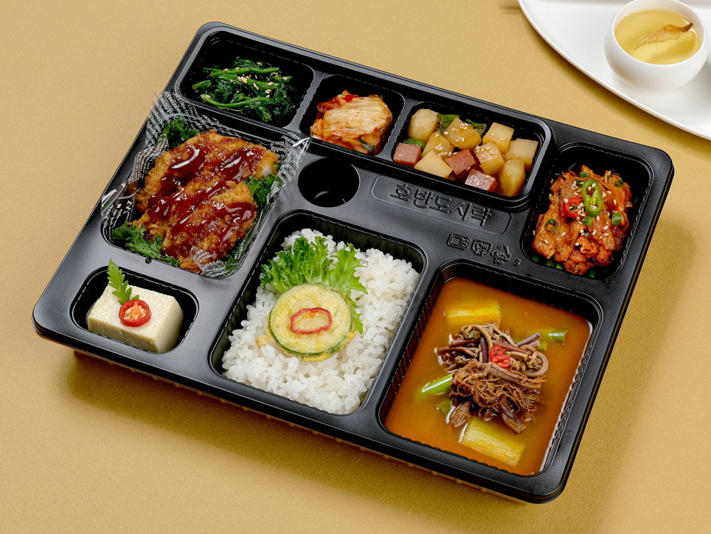 호반명품 4호 : 수제돈까스 + 제육볶음  (보온+보냉 도시락) / 수거 포함